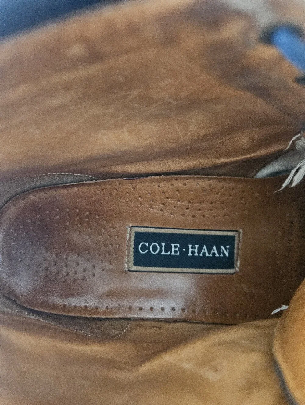 Cole Haan Men's SZ 12 Black Ankle Boot Lug Sole Formal Chukka Profile